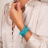 Türkis | 925er Sterlingsilber | Makramee-Armband mit Fokus-Edelstein