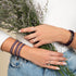 Amethyst | 925er Sterlingsilber | Heilstein-Perlenarmband