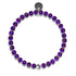 Amethyst | 925er Sterlingsilber | Heilstein-Perlenarmband