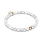 Howlith | 925er Sterlinggold Vermeil | Heilsteinperlenarmband