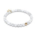 Howlith | 925er Sterlinggold Vermeil | Heilsteinperlenarmband