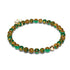 Neuer grüner Achat | 925er Sterlinggold Vermeil | Heilendes Edelsteinperlenarmband