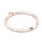 Rosa Aventurin | 925er Sterlinggold Vermeil | Heilsteinperlenarmband