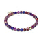 Lila Regalit | 925er Sterlinggold Vermeil | Heilsteinperlenarmband