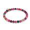 Regenbogenachat | 925er Sterlinggold Vermeil | Heilsteinperlenarmband