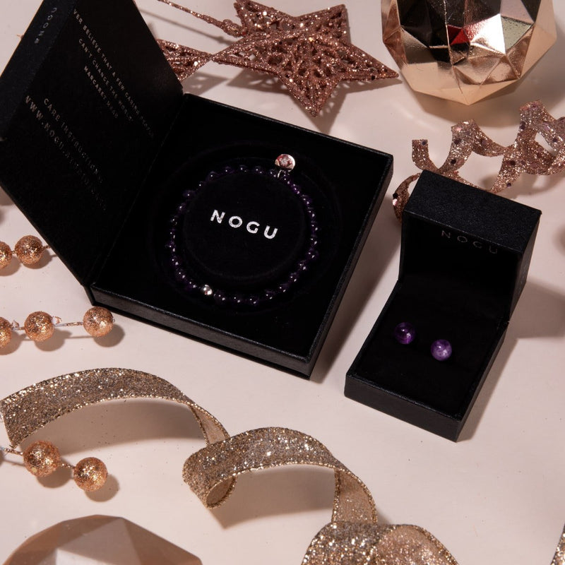 Amethyst | 925er Sterlingsilber | Edelstein-Ohrstecker