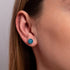 Aquamarin | 925er Sterlingsilber | Edelstein-Ohrstecker