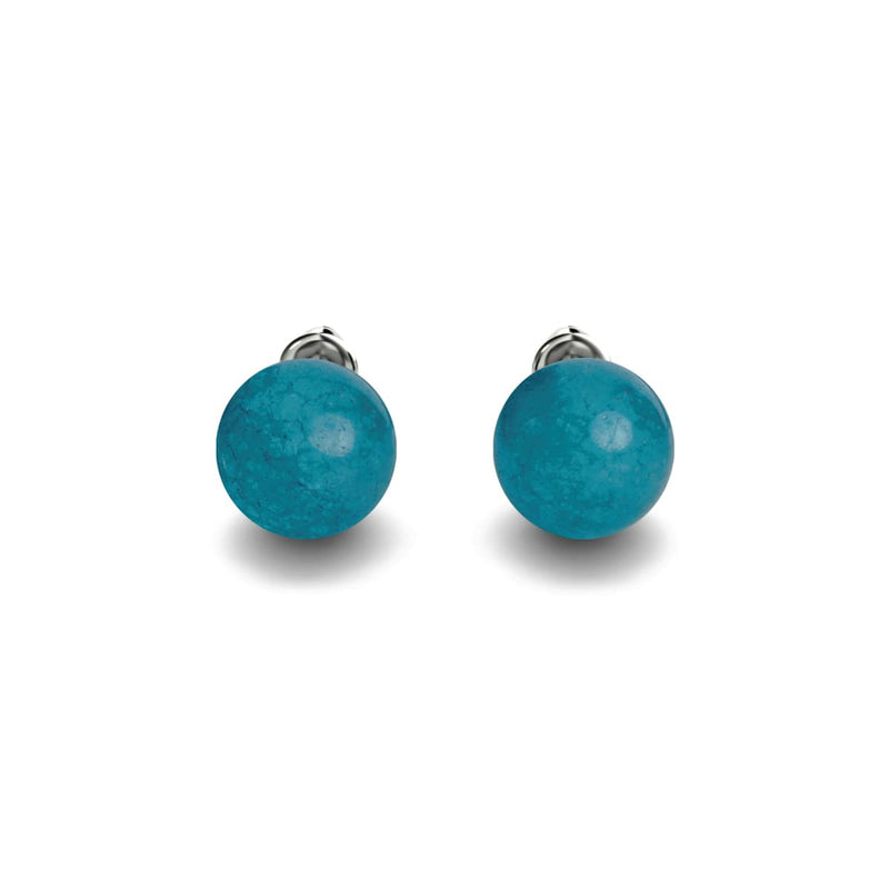Aquamarin | 925er Sterlingsilber | Edelstein-Ohrstecker