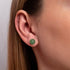 Grüne Jade | 925er Sterlingsilber | Edelstein-Ohrstecker