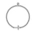Gesegnet | 925er Sterlingsilber | CZ-Diamant-Kreuzarmband