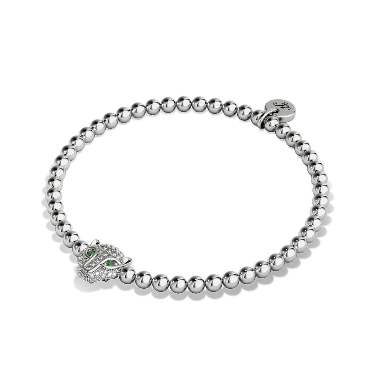 Wild | 925er Sterlingsilber | CZ-Diamant-Katzenarmband