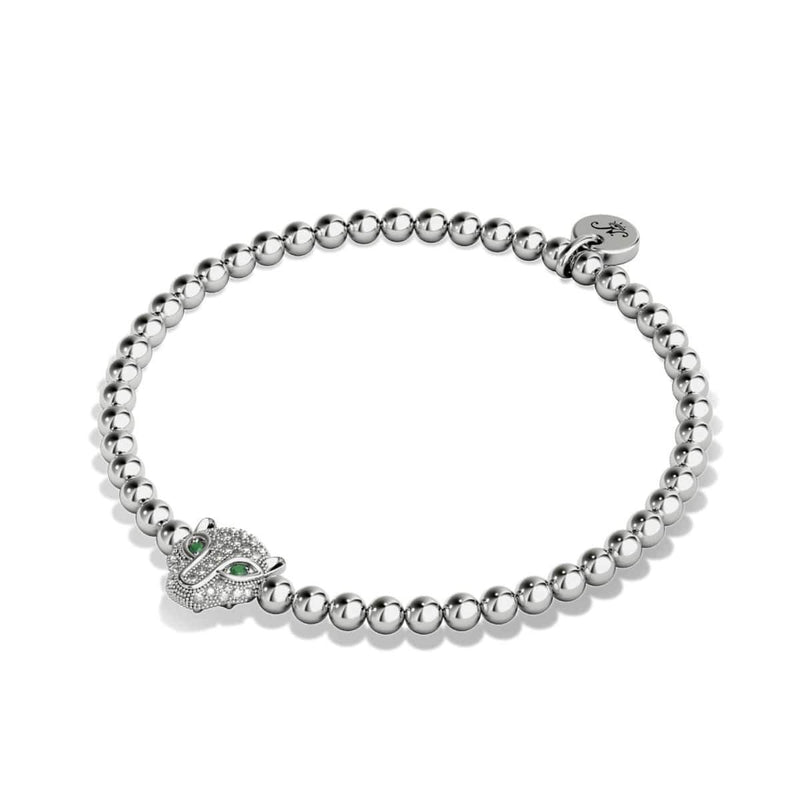 Wild | 925er Sterlingsilber | CZ-Diamant-Katzenarmband