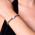 Pfote | 925er Sterlingsilber | Armband mit CZ-Diamanten und Welpen-Print