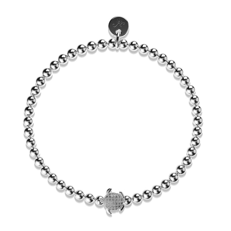 Tortuga | 925 Sterling Silber | CZ Diamant Meeresschildkröten Armband