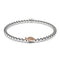 Tortuga | 925 Sterling Silber Weiß & Roségold Vermeil | CZ Diamant Meeresschildkröten Armband