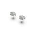 Pfote | 925er Sterlingsilber | Ohrringe mit CZ-Diamanten und Welpen-Print