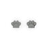Pfote | 925er Sterlingsilber | Ohrringe mit CZ-Diamanten und Welpen-Print