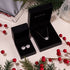 Pfote | 925er Sterlingsilber | Ohrringe mit CZ-Diamanten und Welpen-Print