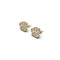 Pfote | Gold Vermeil | CZ Diamant-Ohrringe mit Welpen-Print