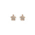 Tortuga | Roségold Vermeil | CZ Diamant Meeresschildkröten Ohrringe