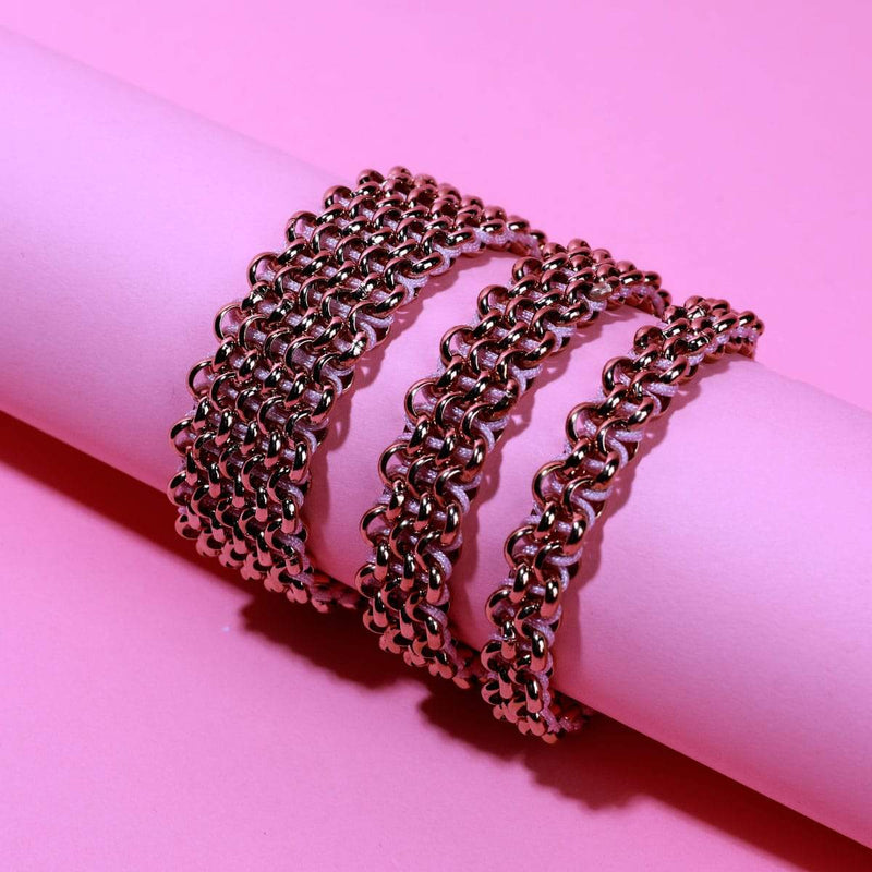 Monarchfalter-Glieder | Deluxe Kismet Armband | Rosa x Roségold