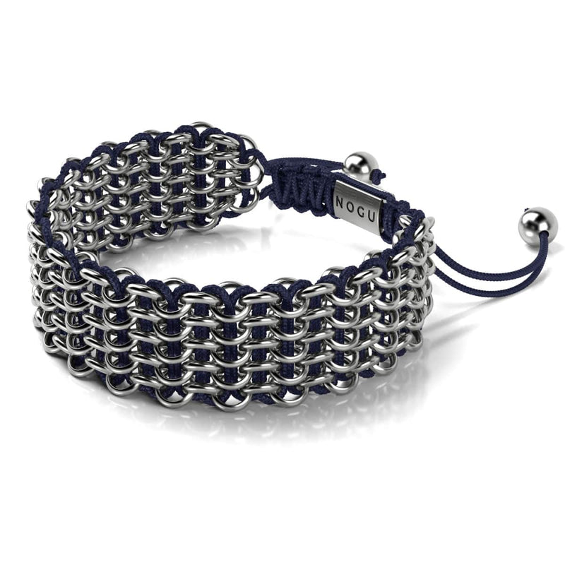 Sumatra-Elefanten-Glieder | Deluxe Kismet Armband | Blau x Silber