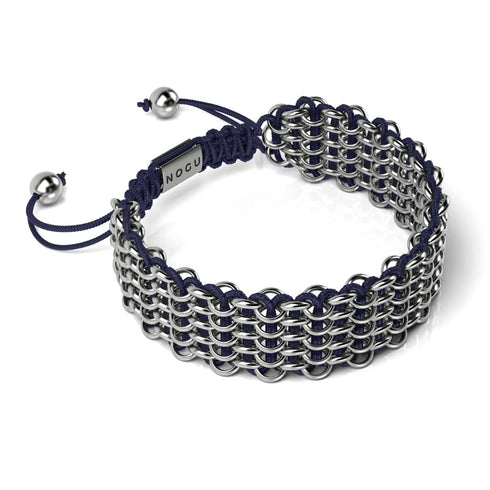 Sumatra-Elefanten-Glieder | Deluxe Kismet Armband | Blau x Silber