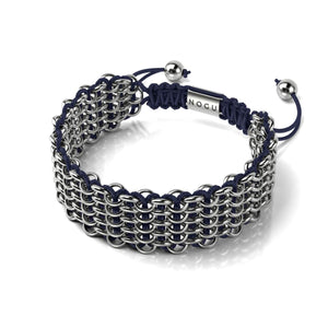 Sumatra-Elefanten-Glieder | Deluxe Kismet Armband | Blau x Silber