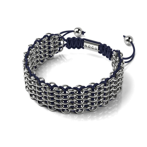 Sumatra-Elefanten-Glieder | Deluxe Kismet Armband | Blau x Silber