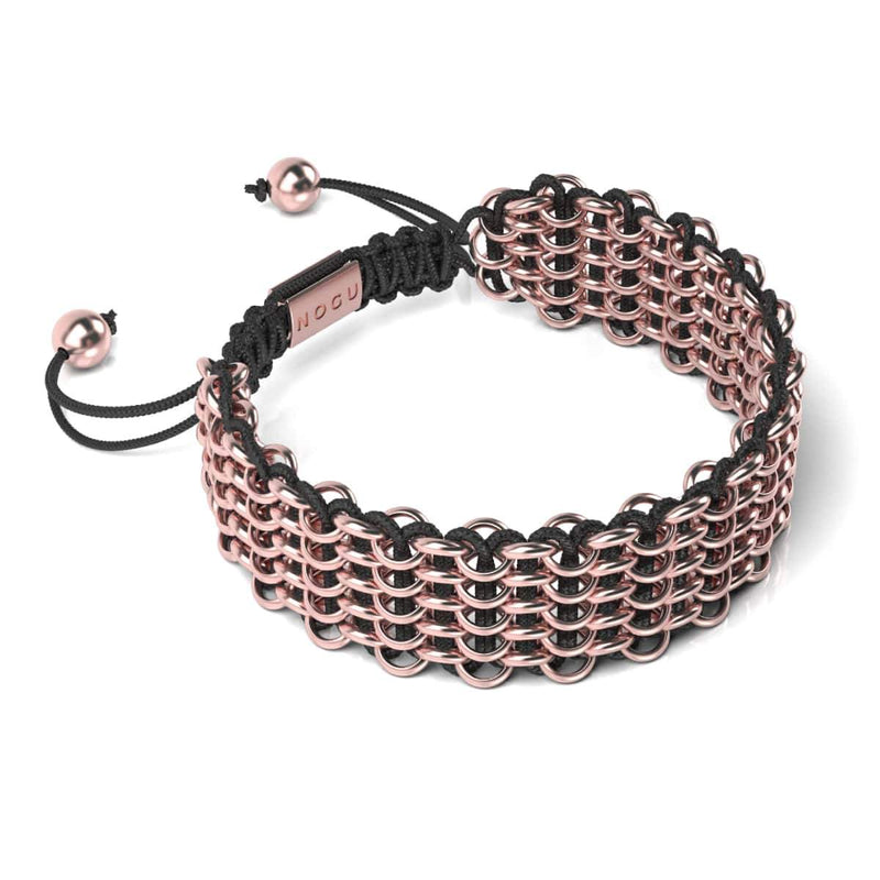 Tiger Links | Deluxe Kismet Armband | Schwarz x Roségold