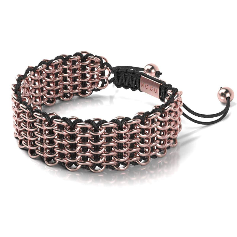 Tiger Links | Deluxe Kismet Armband | Schwarz x Roségold