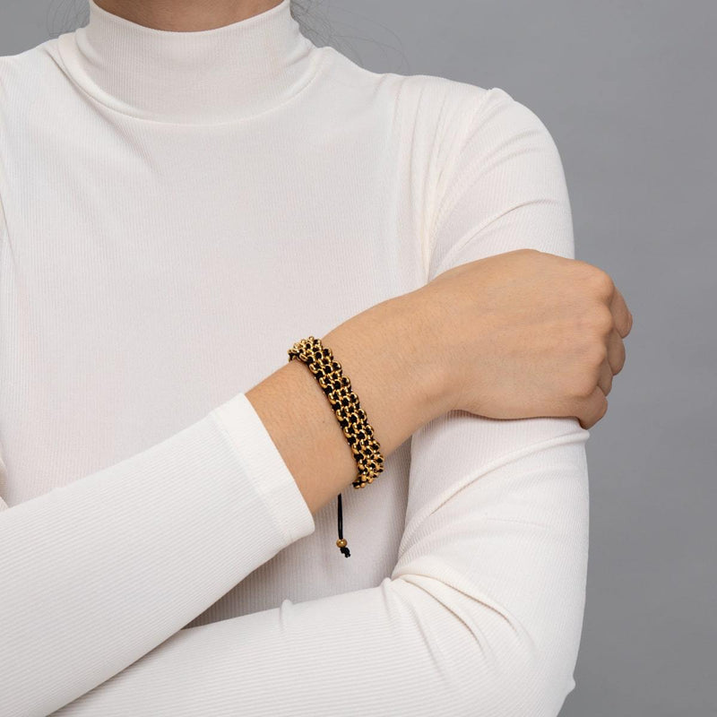 Löwenglieder | Original Kismet Armband | Schwarz x Gold