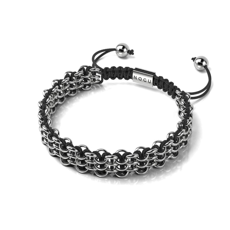Panda Links | Original Kismet Armband | Schwarz x Silber