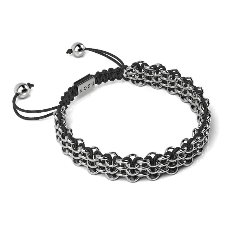 Panda Links | Original Kismet Armband | Schwarz x Silber