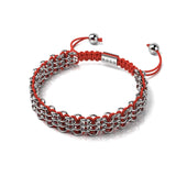 Rote Panda-Glieder | Original Kismet Armband | Rot x Silber