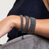 Sumatra-Elefanten-Glieder | Original Kismet Armband | Blau x Silber