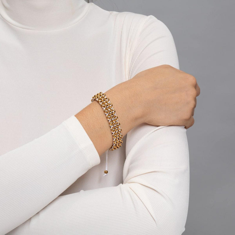 Supreme Kismet Links Armband | Gold | Weiß