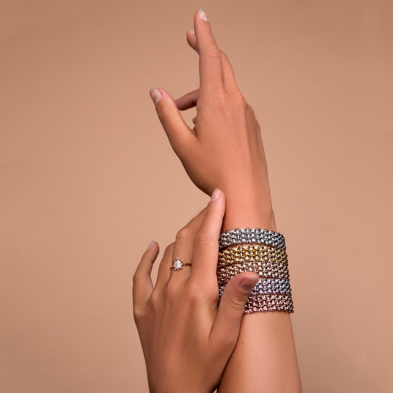 Supreme Kismet Links Armband | Silber | Rosa