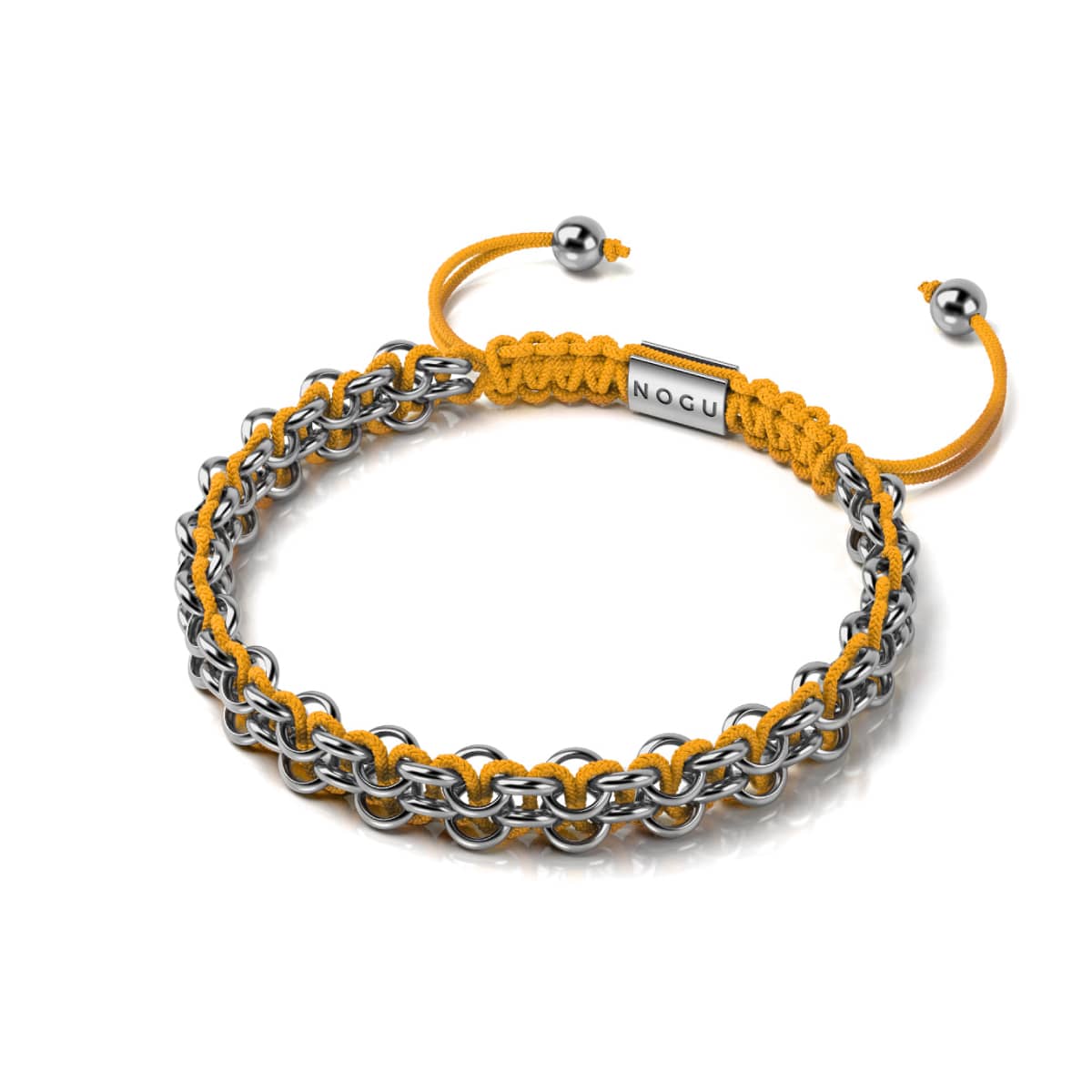 Camel Links | Mini Kismet Armband | Orange x Silber