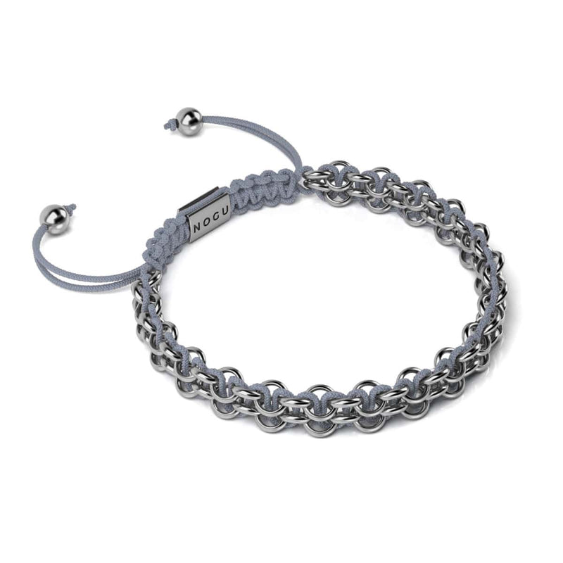 Adlerglieder | Mini-Kismet-Armband | Grau x Silber