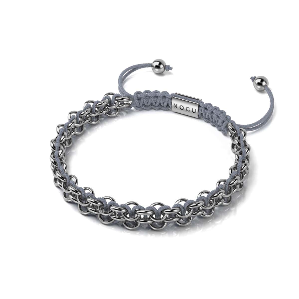 Adlerglieder | Mini-Kismet-Armband | Grau x Silber