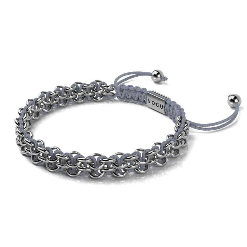 Adlerglieder | Mini-Kismet-Armband | Grau x Silber