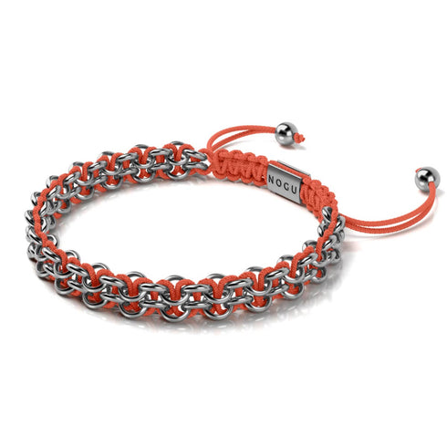Flamingo-Glieder | Mini-Kismet-Armband | Rosa x Silber