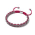 Hippo Links | Mini Kismet Armband | Fuchsia x Silber
