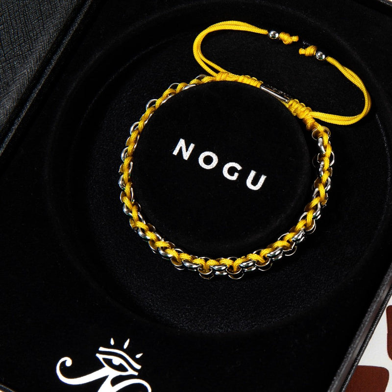 Känguru-Glieder | Mini-Kismet-Armband | Gelb x Silber