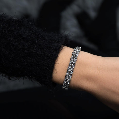 Koala Links | Mini Kismet Armband | Grau x Silber