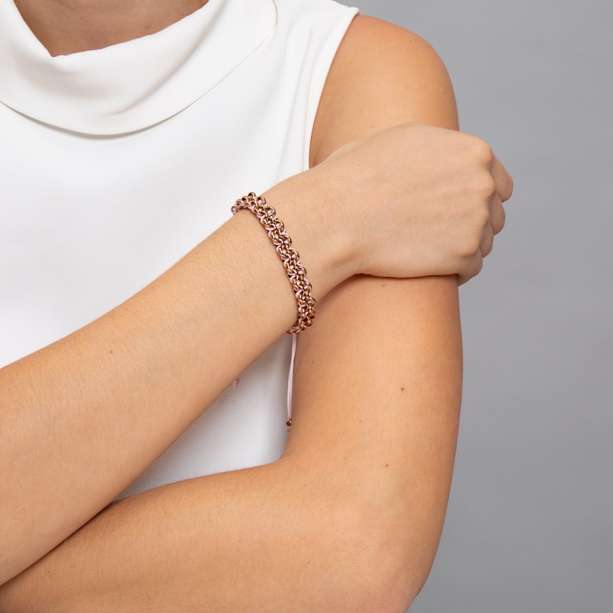 Monarchfalter-Glieder | Mini-Kismet-Armband | Rosa x Roségold