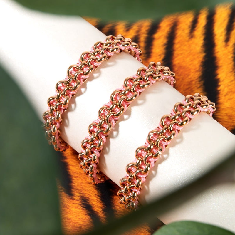 Monarchfalter-Glieder | Mini-Kismet-Armband | Rosa x Roségold