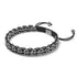 Panda Links | Mini Kismet Armband | Schwarz x Silber