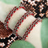 Rote Panda-Glieder | Mini-Kismet-Armband | Rot x Silber